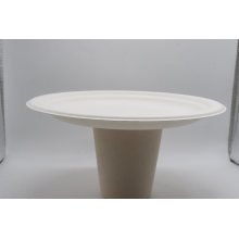 Biodegradable Sugarcane Bagasse Plate with Corn Starch